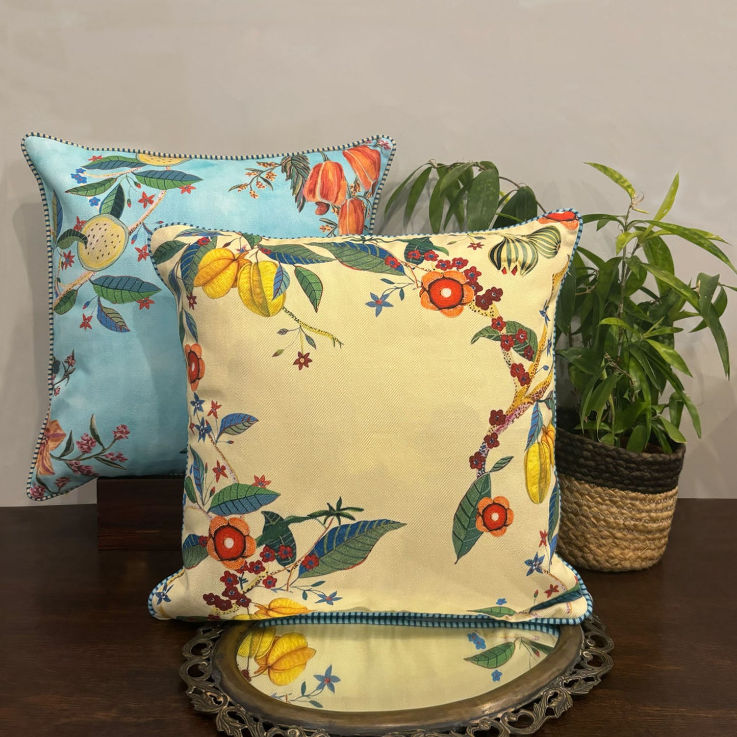 Tropical Fruit Canopy Cushion Cover Deal (Set of 2)