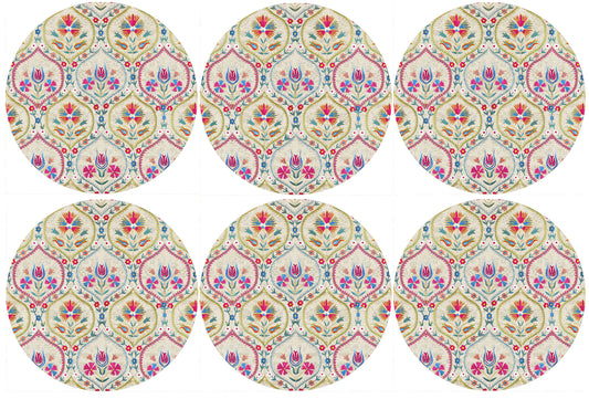 Suzani Jaal Coasters