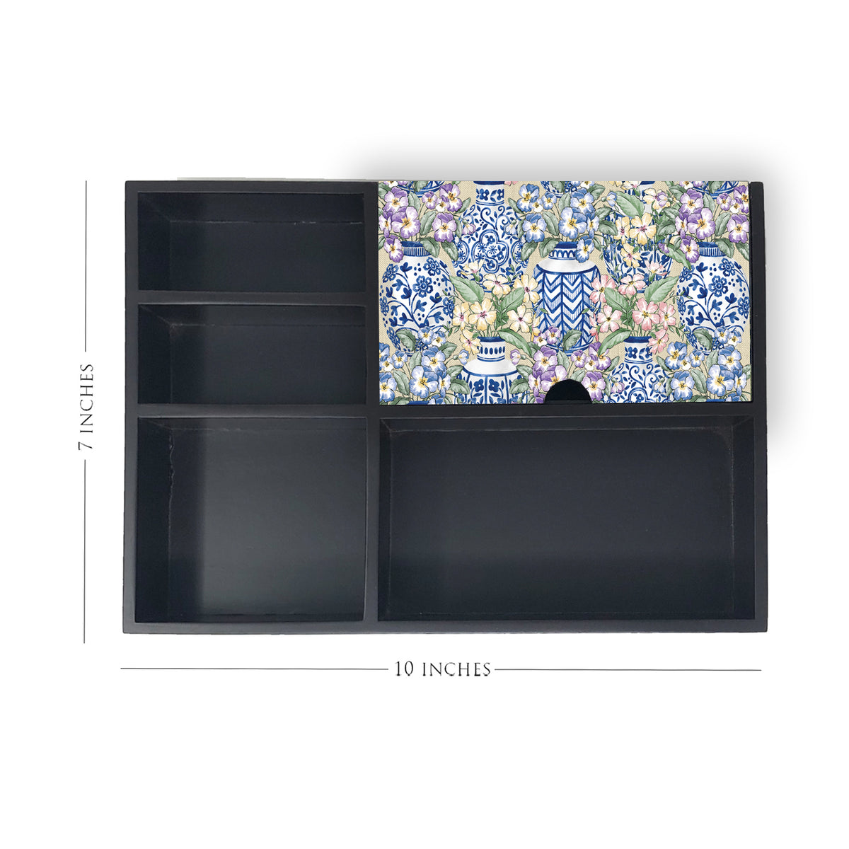 Blue Pottery Organiser Tray