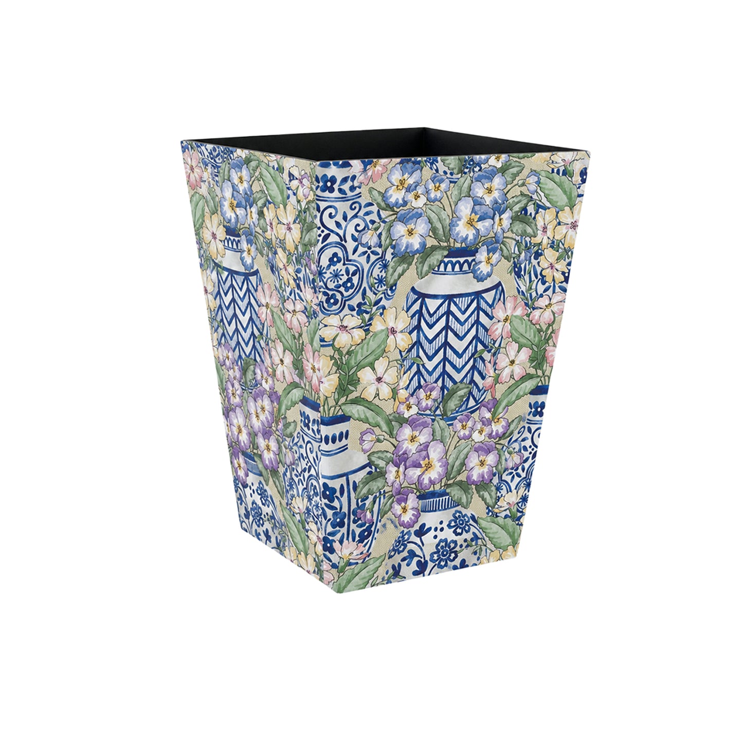 Blue Pottery Dustbin Small