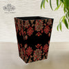 Pashmina Black Dustbin Small