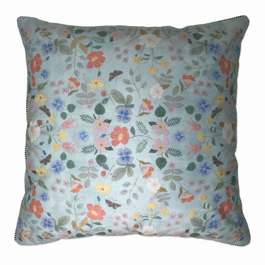 Pale Blossom Blue Cushion cover