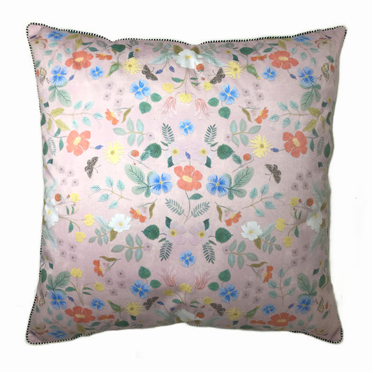 Pale Blossom Pink Cushion Cover