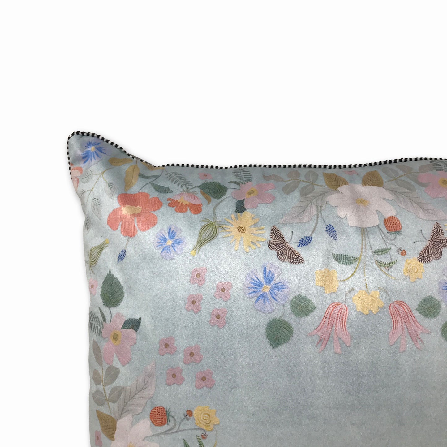 Pale Blossom Blue Cushion Cover