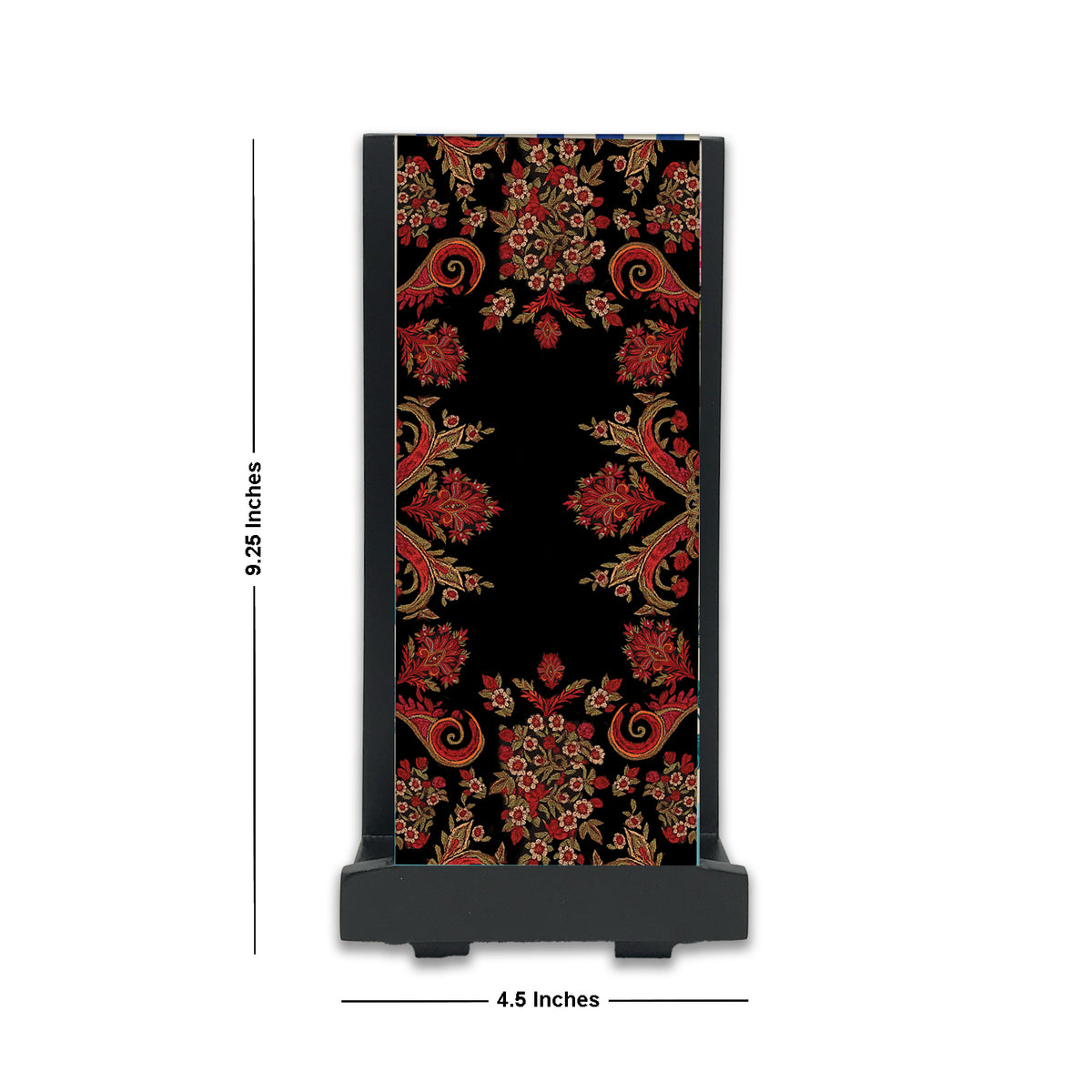 Black Paisley Cloth Napkin Stand
