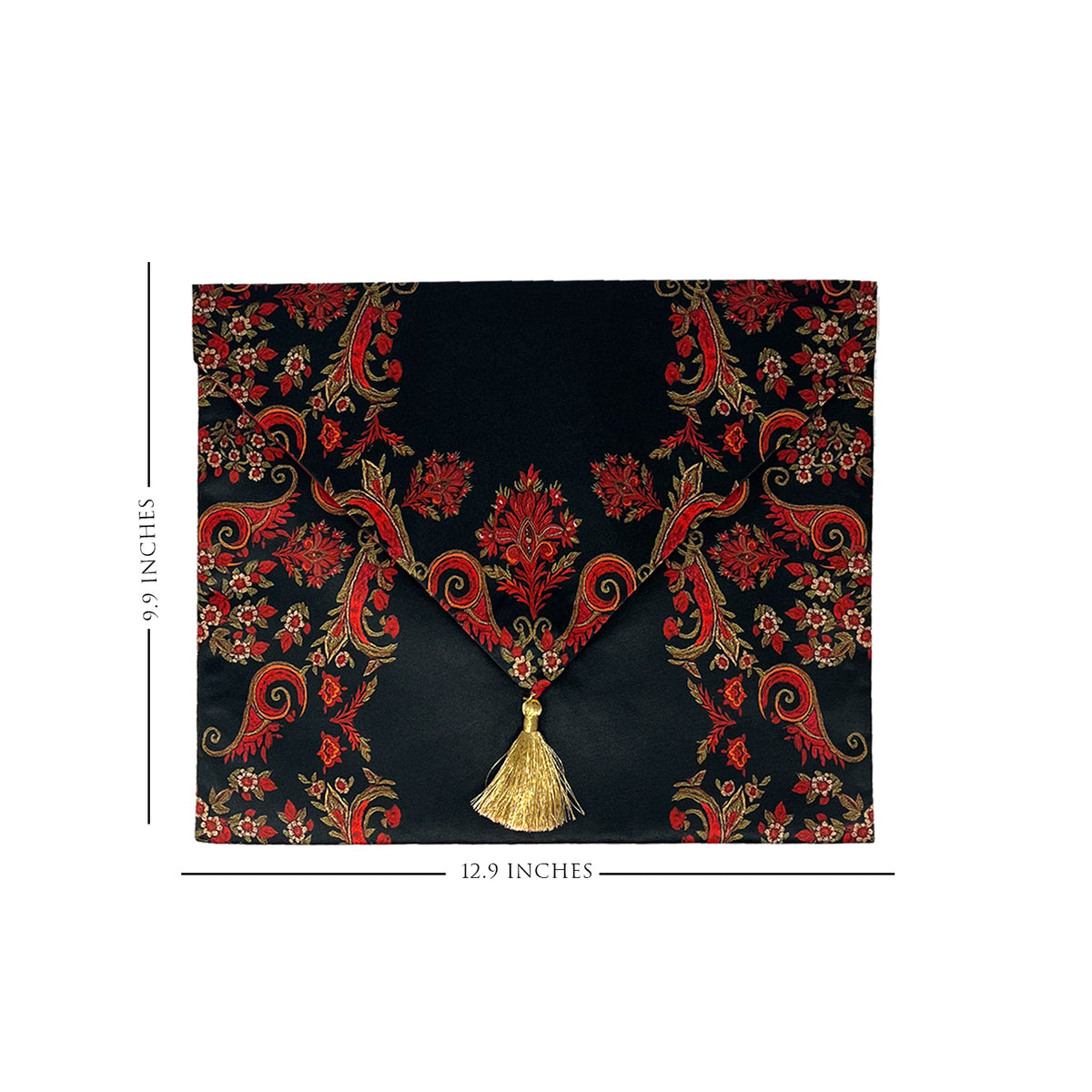 Black Paisley Gift Envelope - Large