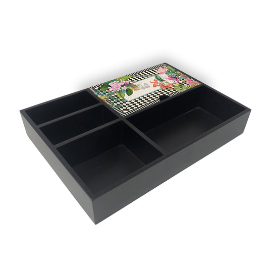 Monochrome Meadow Organiser Tray