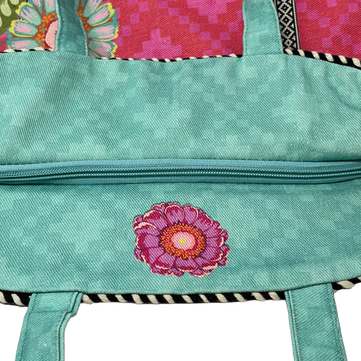 Fuchsia Blossom Oval Tote Bag