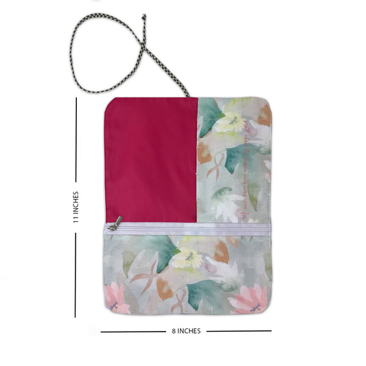 Subtle Foliage Makeup Pouch
