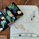 Midnight Botanical Jewellery Pouch