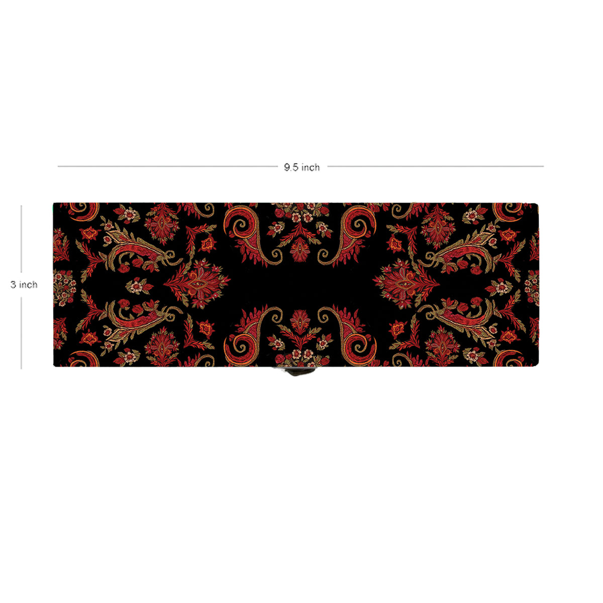 Black Paisley Tea Box