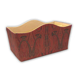 Red Paisley Hamper Basket