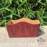 Red Paisley Hamper Basket
