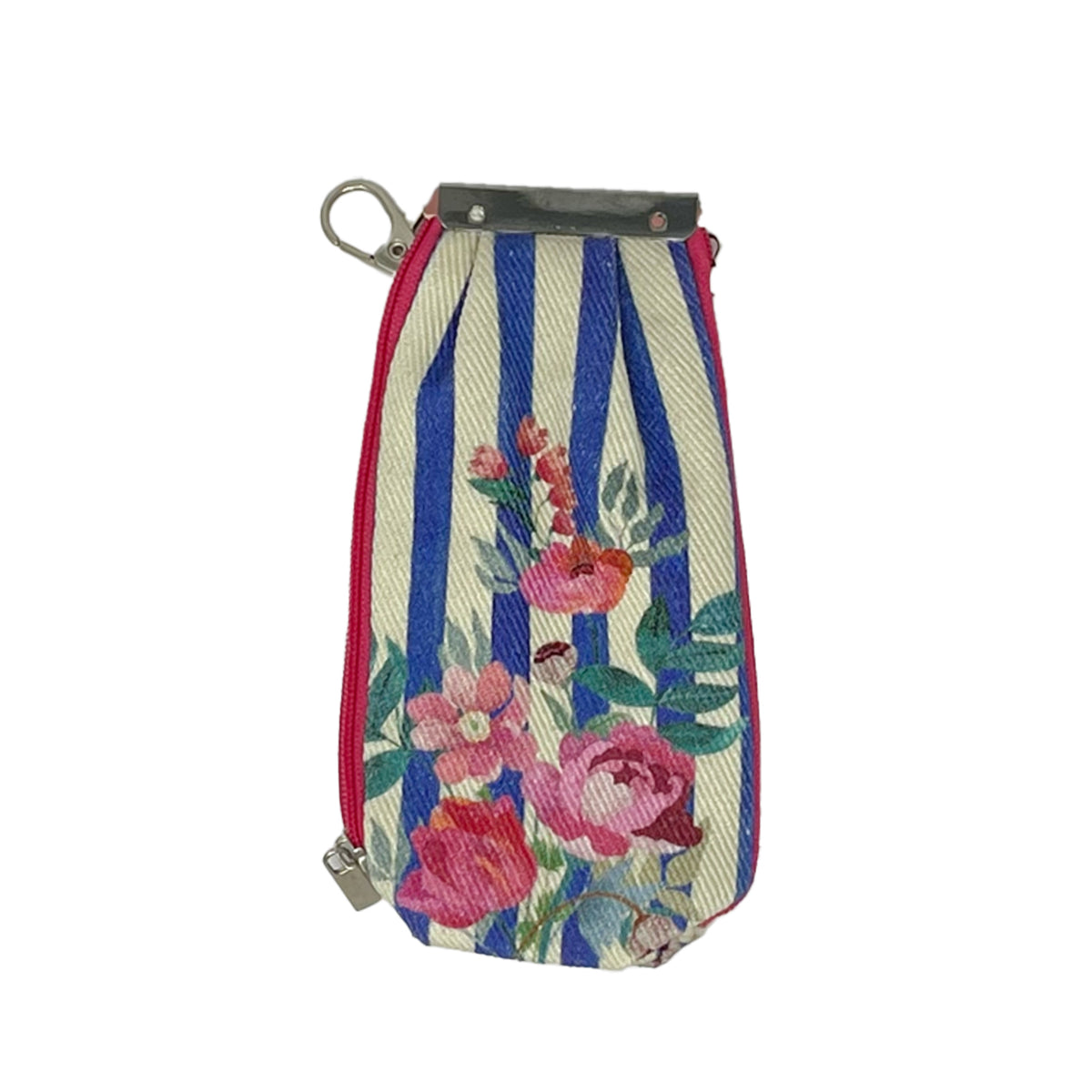 Stripes & Petal Key Pouch