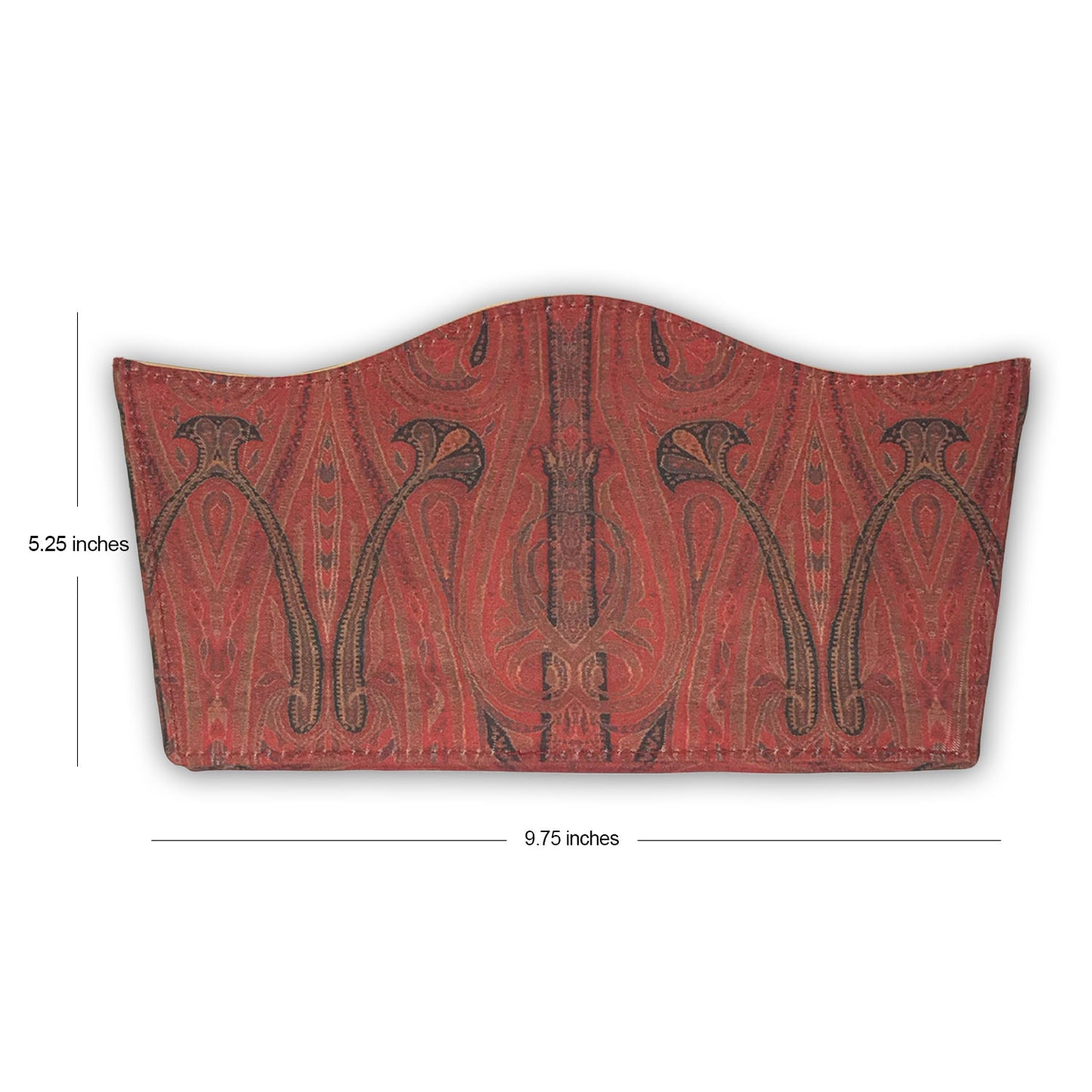 Red Paisley Hamper Basket