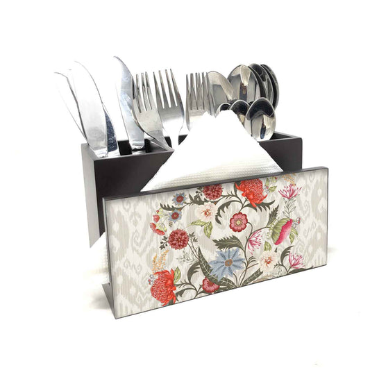 Ikat Chintz Stand with Tissue Paper Holder
