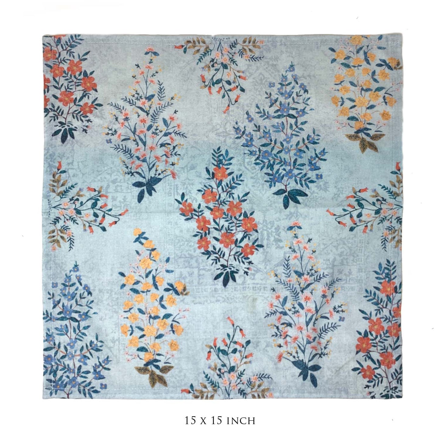 Floral Bushes Set Of 6 Table Napkins
