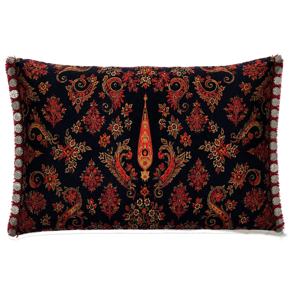 Paishmina Cushions Cover With Coins Long