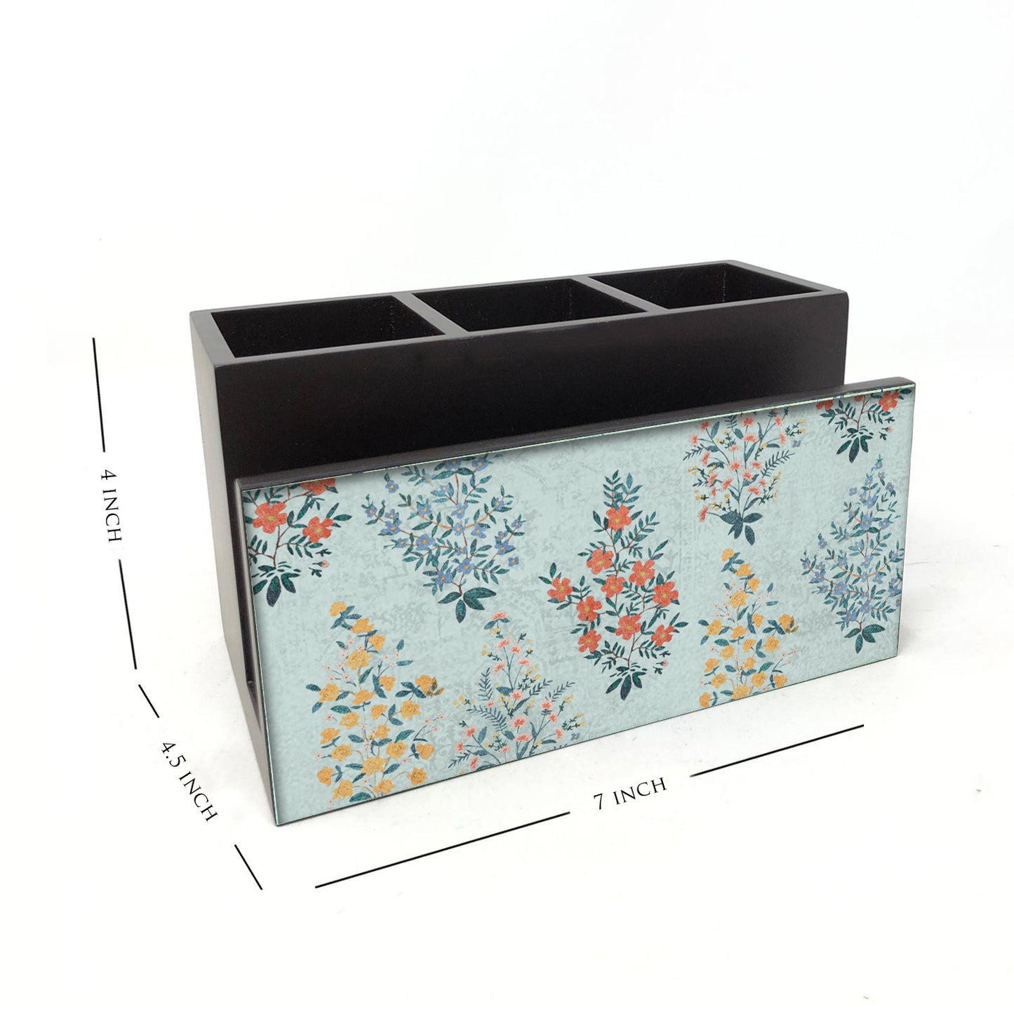 Floral Bushes Cutlery Stand with Tissue Paper Holder