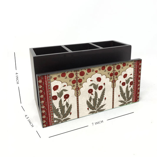 Jaipur Boota Cutlery Stand with Tissue Paper Holder