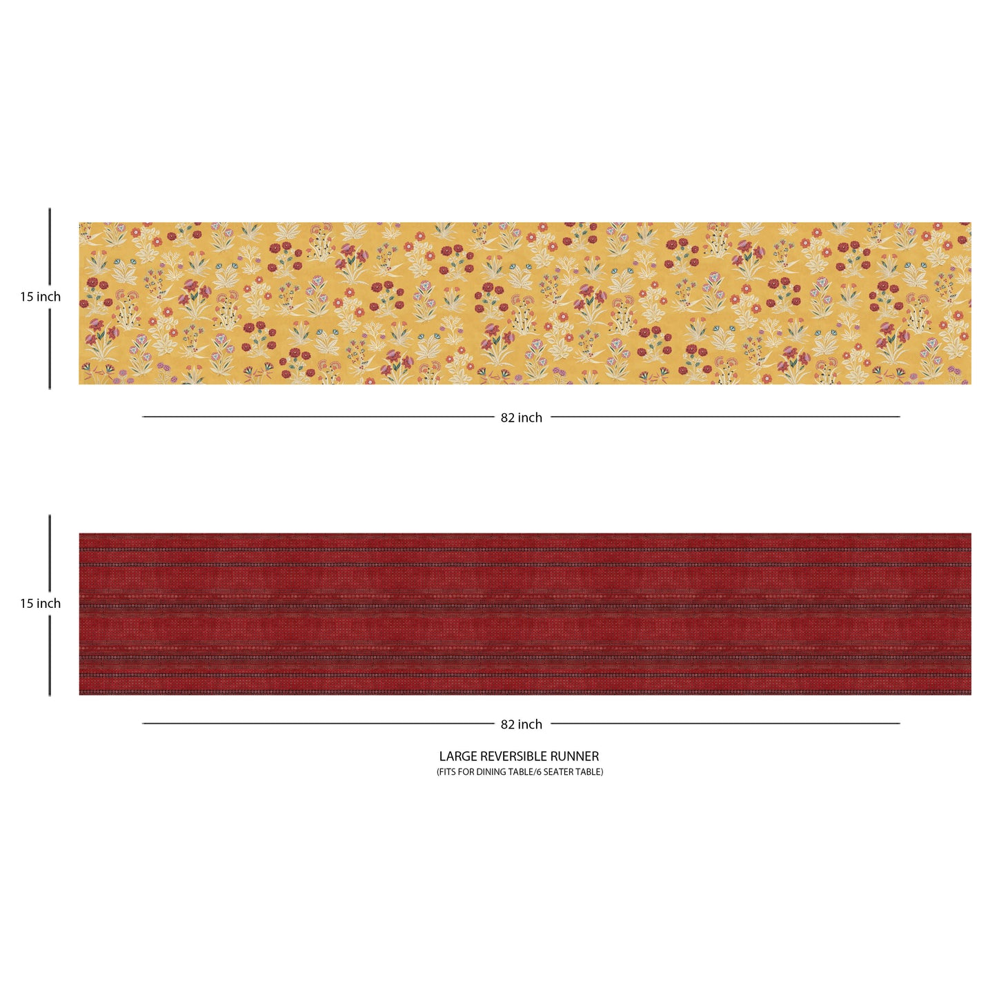 Chintz Garden Reversible Table Runner