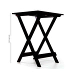 Black Grunge Folding Table