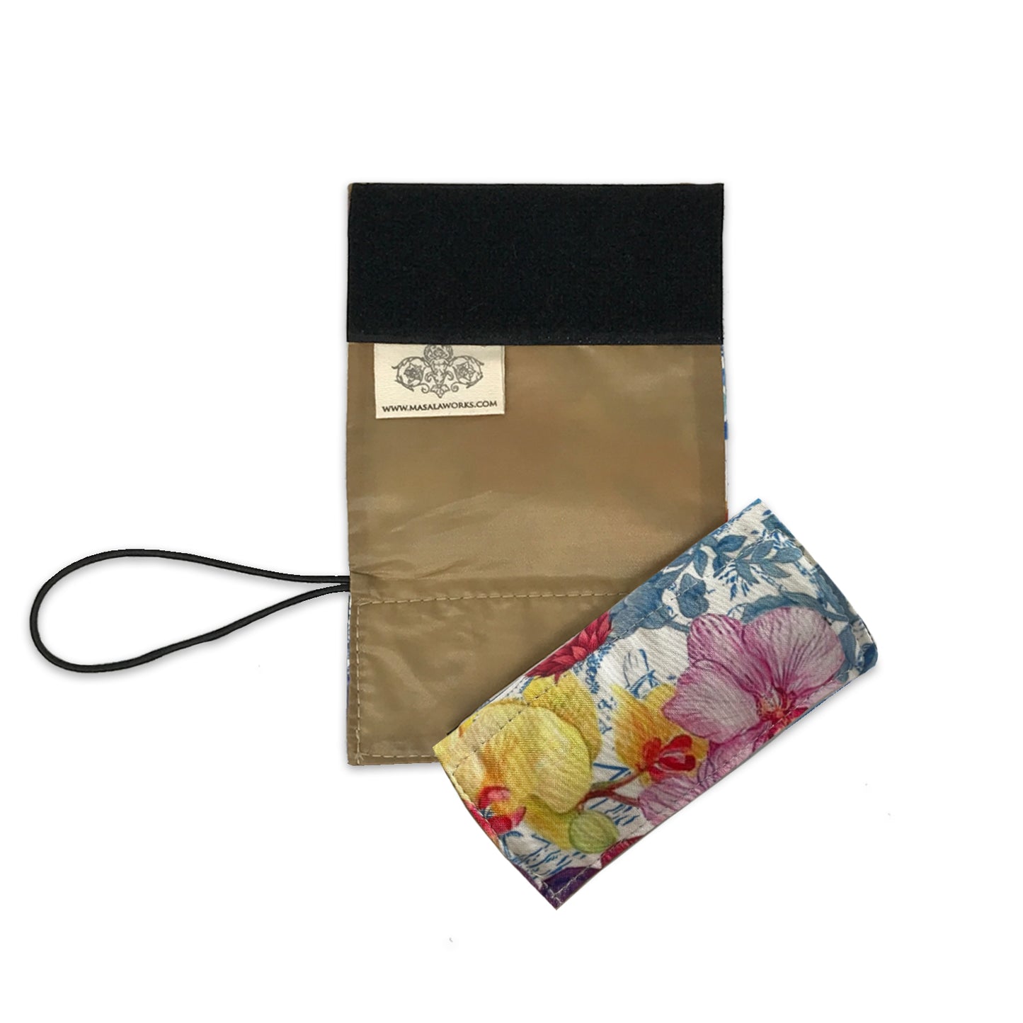 Radiant Garden on Ink Luggage Identifier (Set Of 2)