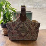 Classic Persian Kilim Magazine/Gift Basket
