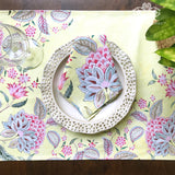 Aster Blooms Set Of 6 Table Napkins