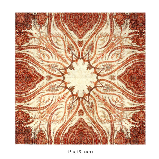 Paisley Jaal Set Of 6 Table Napkins