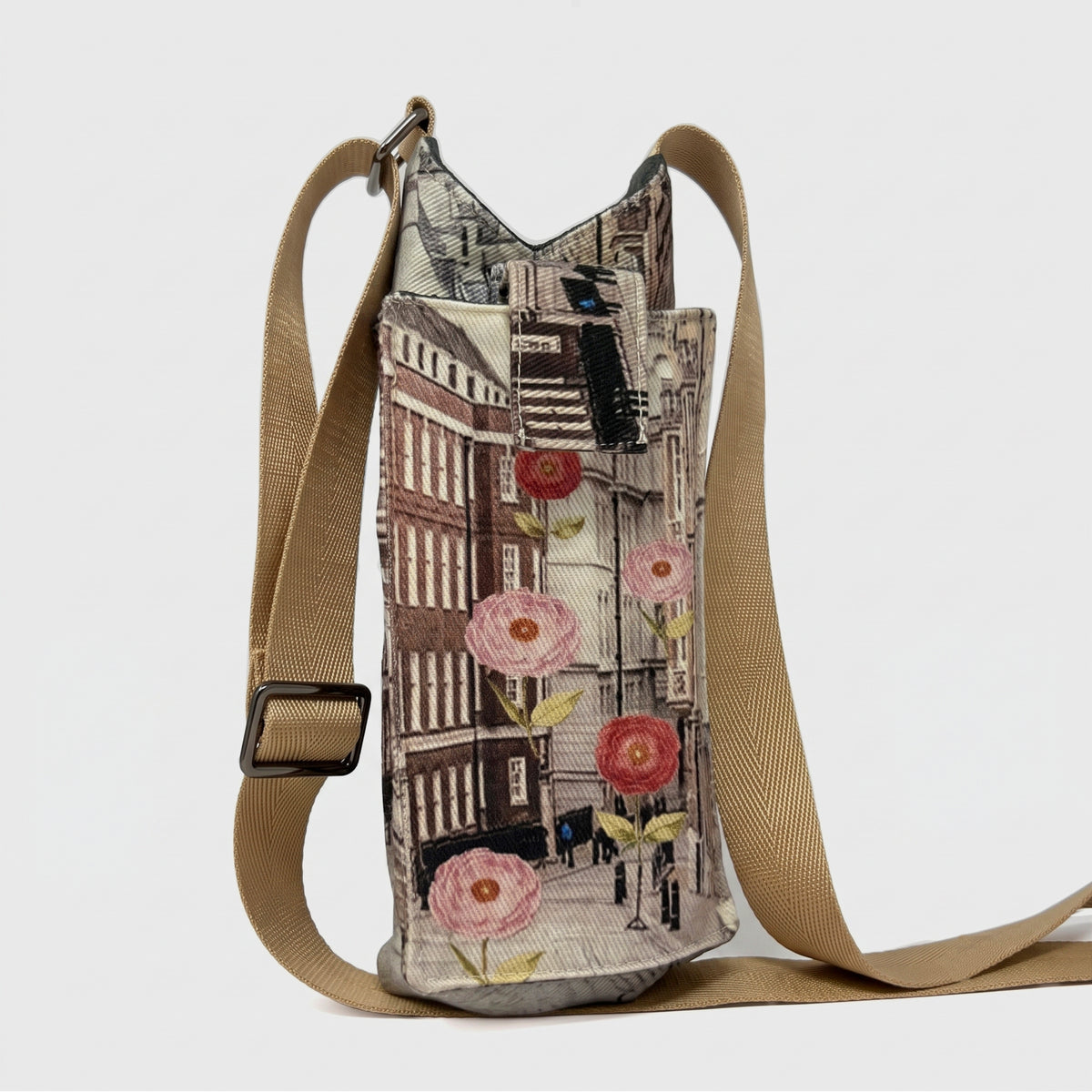 Urban Bloom Water Bottle sling with Mobile Holder