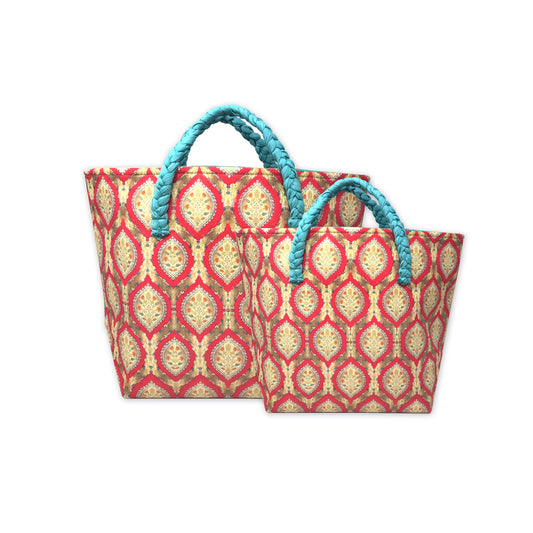 Royal Jaal Roll down Bag/Basket