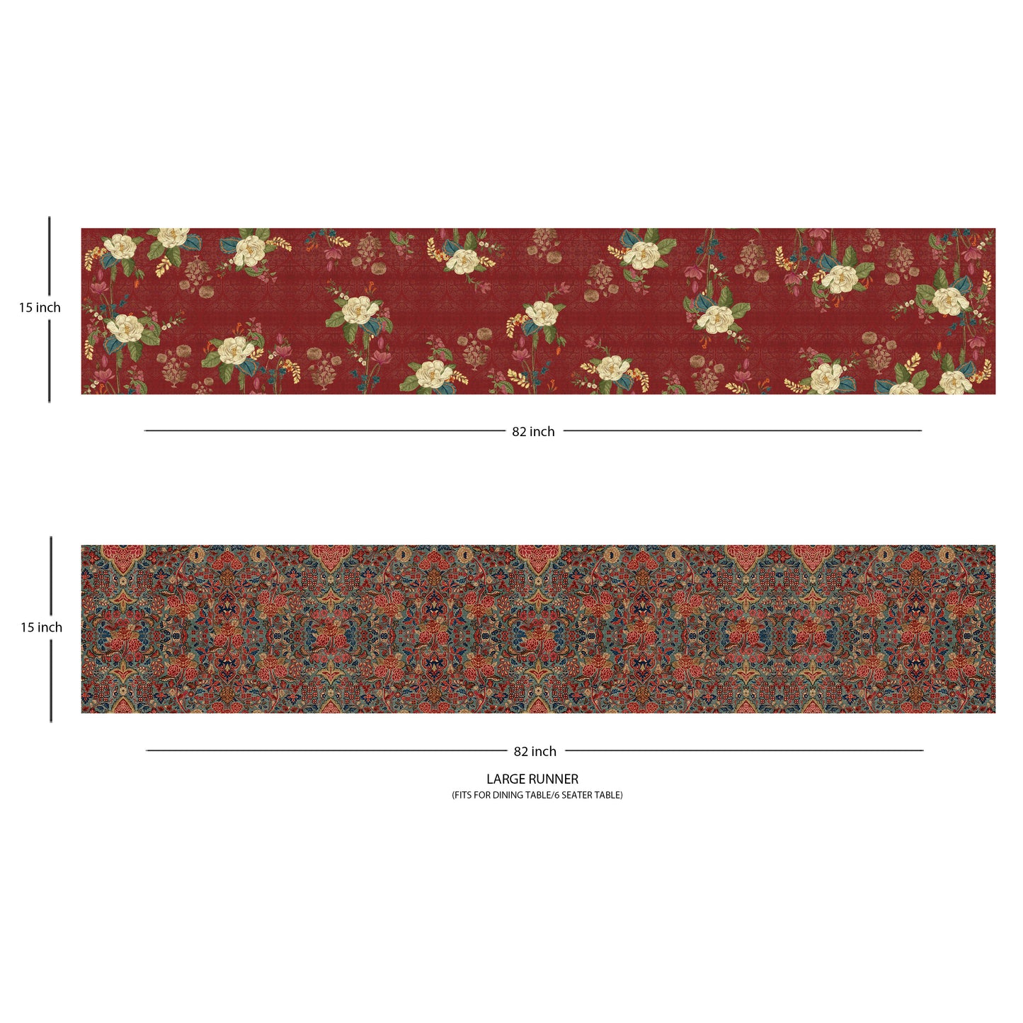 Indian Mogra Reversible Table Runner