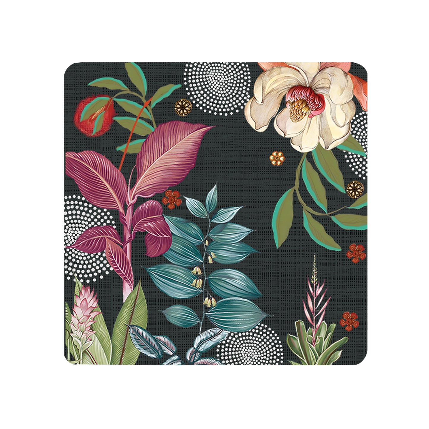 Midnight foliage Coasters