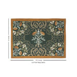 Floral Grunge Cotton Fabric Table mats (set of 2)