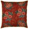 Maroon Floral Bunches Cushion Cover - last Piece