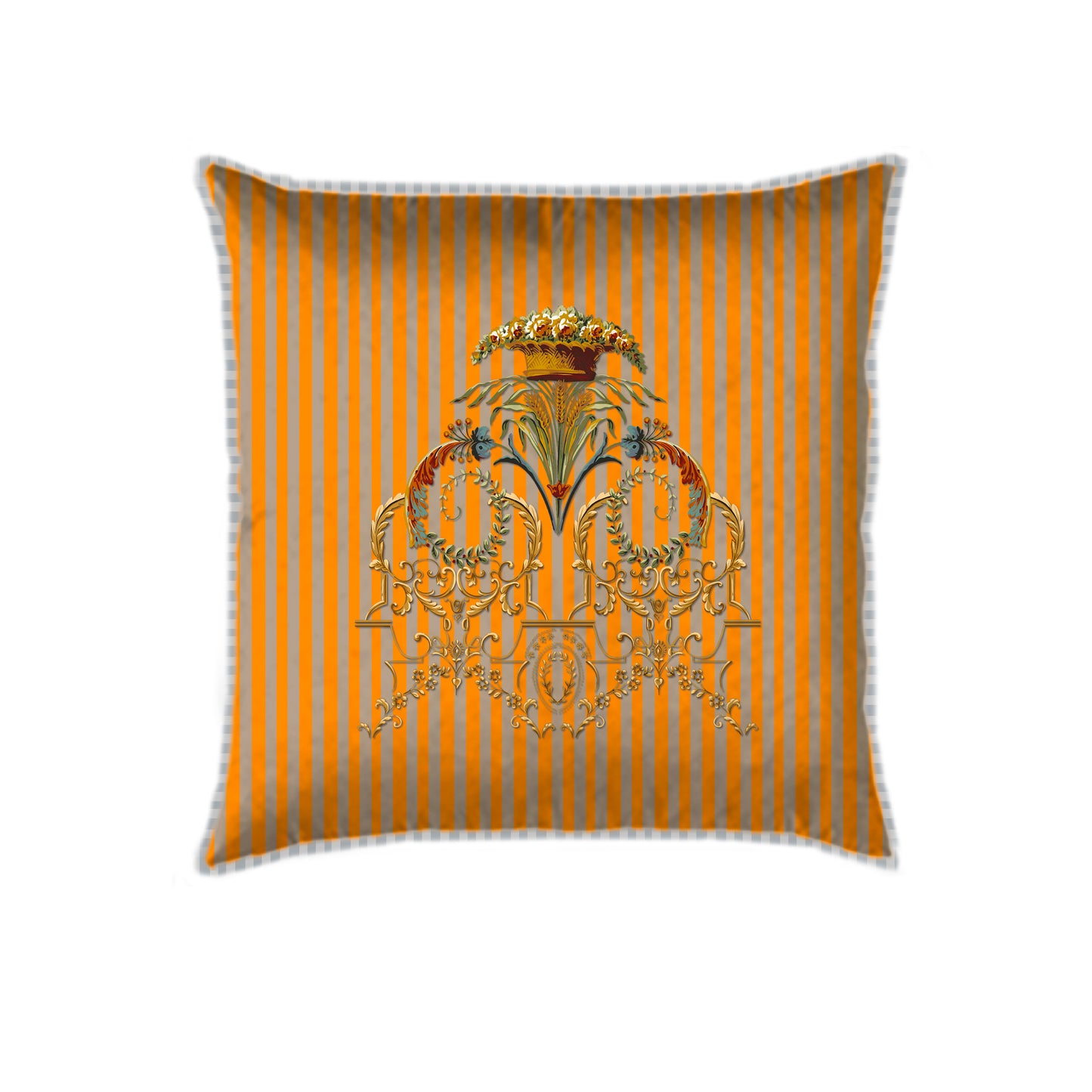 Ornate Victorian Coral Cushion Cover Small