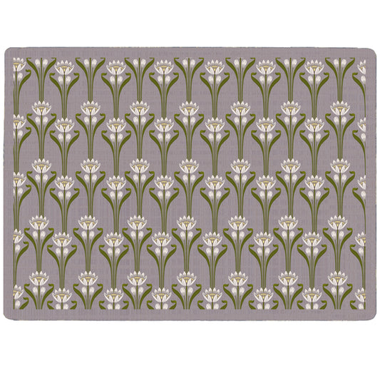 Lilac Lotus Art Nouveau Tablemat