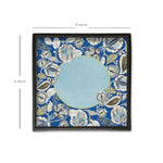 Azure Foliage Drawer Tray Small