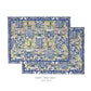 Blue Pottery Cotton Fabric Table mats (set of 2)