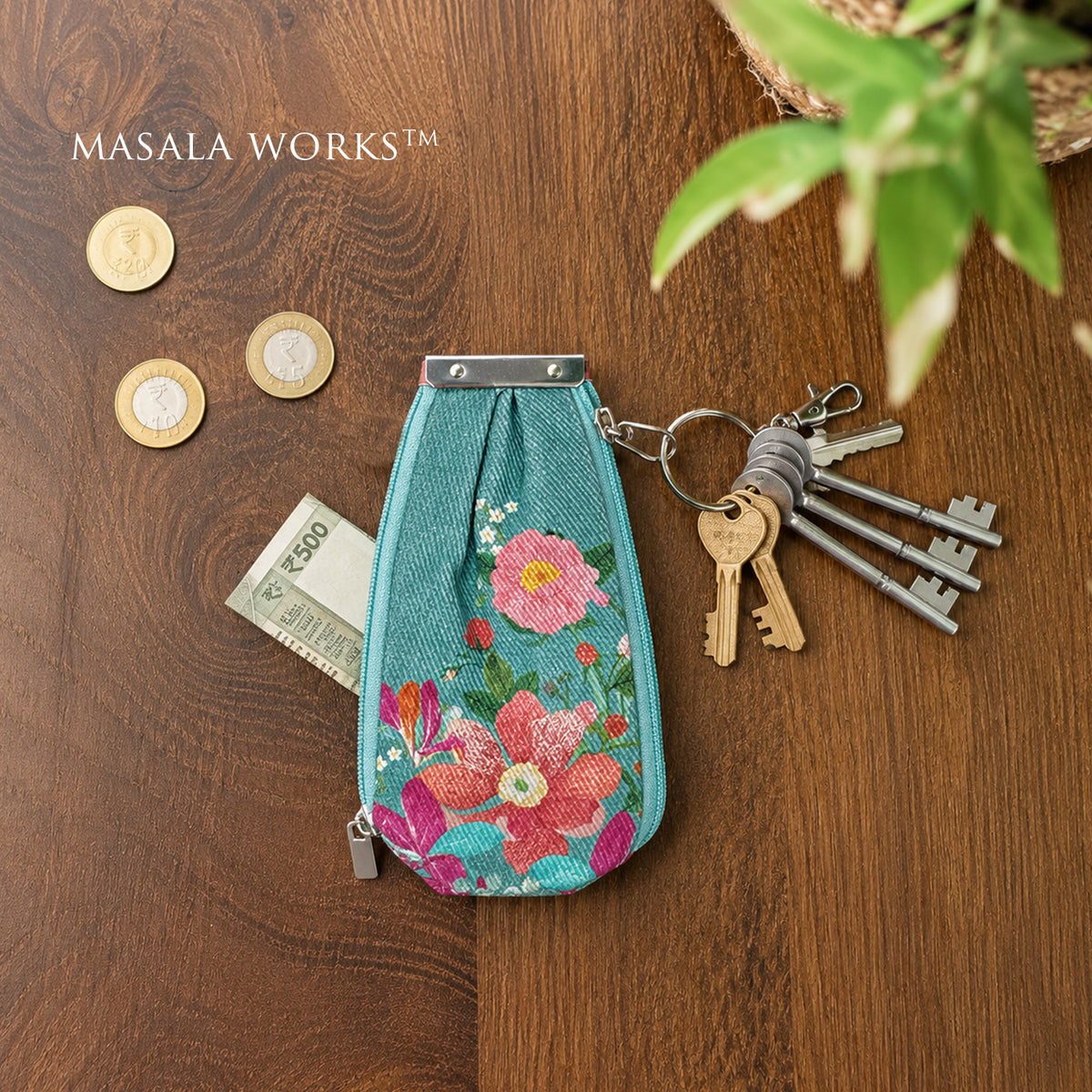 Whispering Bloom Key Pouch