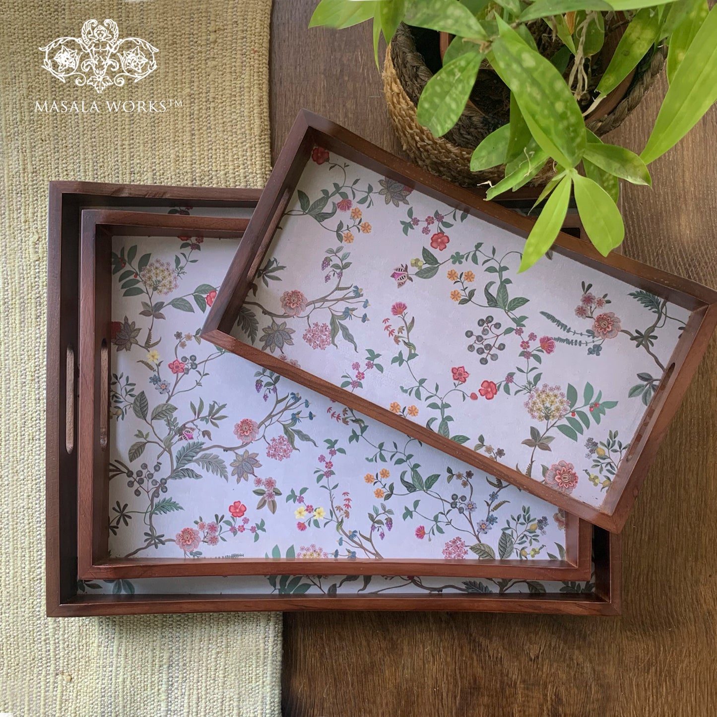 Little Chintz Flowers Tray Set