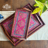 Boota Bahar Wooden Tray Set