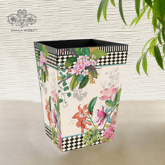 Monochrome Meadow Dustbin Small