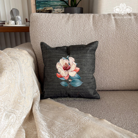 Midnight Magnolia Cushion Cover Small