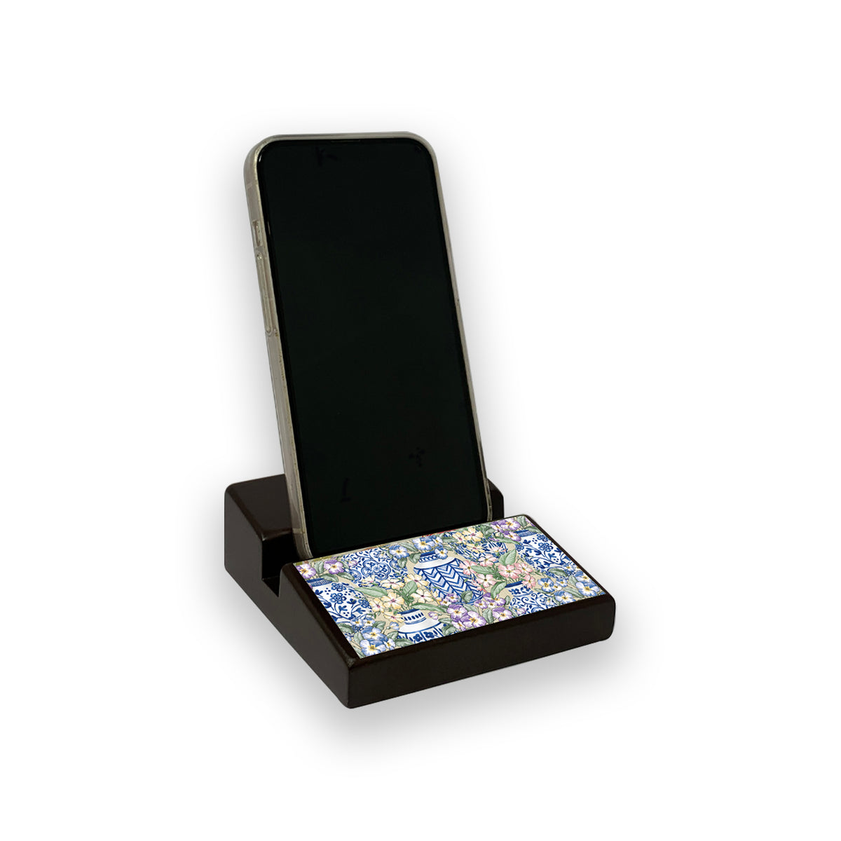 Blue Pottery Mobile Stand