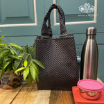 Monochrome Checks Lunch bag