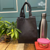Monochrome Checks Lunch bag