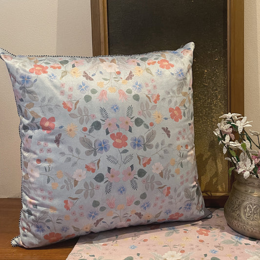 Pale Blossom Blue Cushion cover