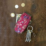 Fuchsia Blossom Key Pouch